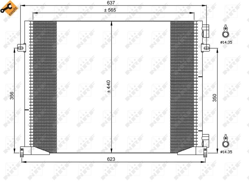 Конденсатор кондиционера NRF 35482 цена, от 92.92 USD