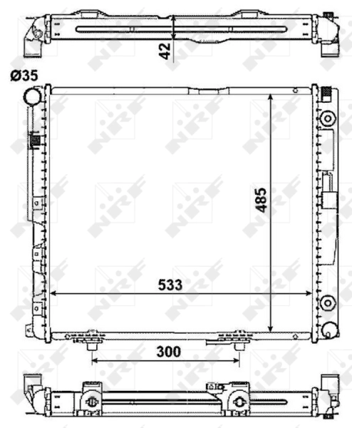 Купить 516573 NRF Радиатор водяной