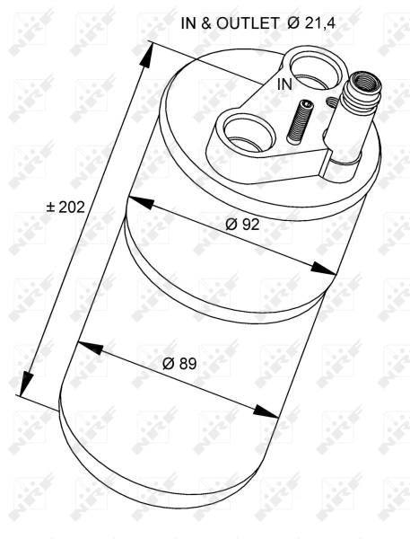 Ресивер кондиционера NRF 33322