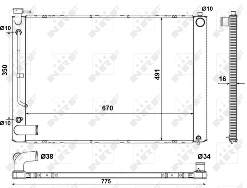 Купить Радиатор Лексус РХ 300/330/350/400H U3