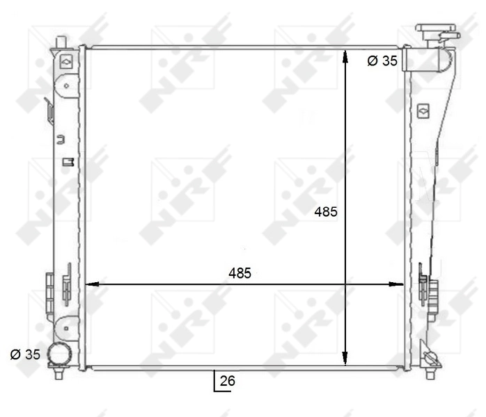 Купить Радиатор Хендай И40 I VF