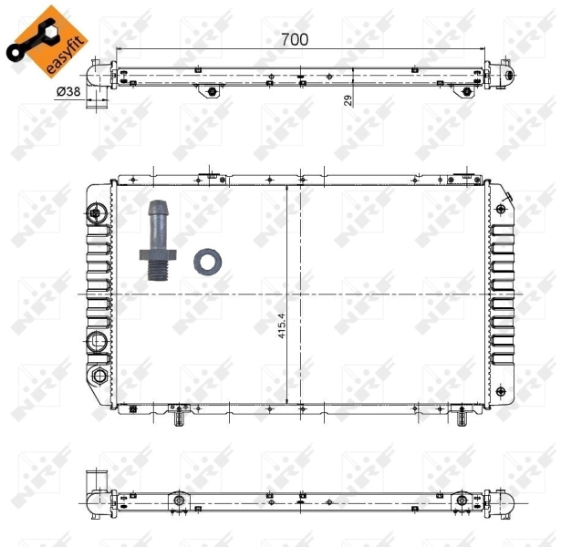 Радиатор охлаждения NRF 52063