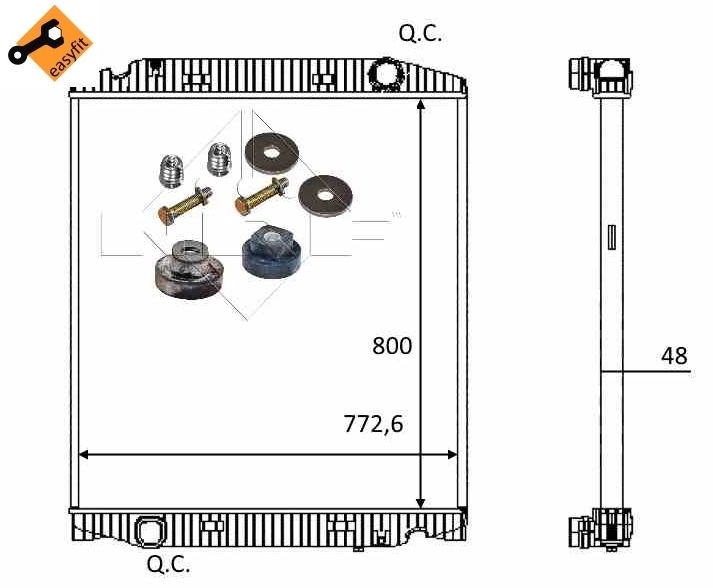 Радиатор охлаждения NRF 559567