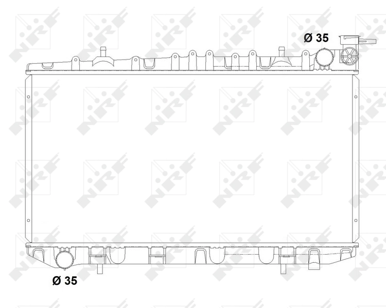 Купить 503497 NRF Радиатор водяной