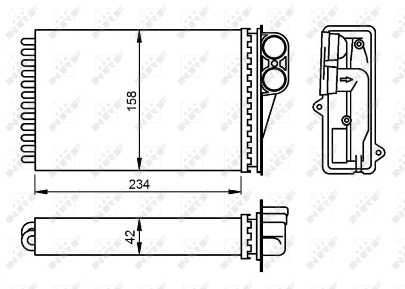 Купить BR461 Magneti Marelli Радиатор печки