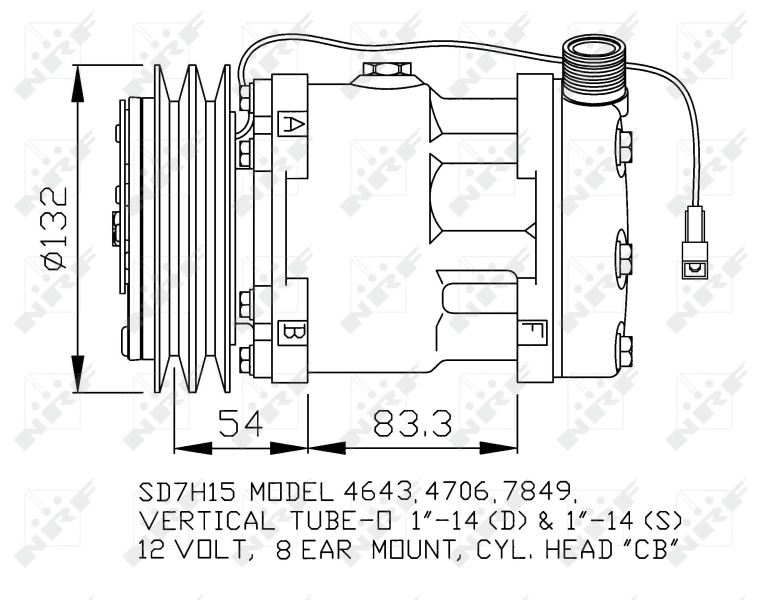Компрессор системы кондиционирования NRF 32130 цена, от 226.76 USD