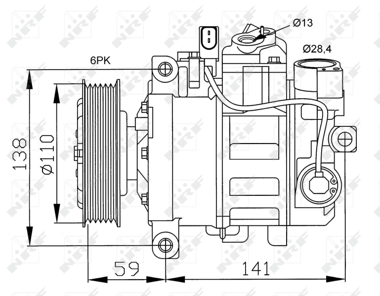 Насос кондиционера NRF 32229