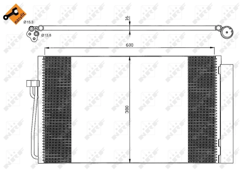 Купить 42260022 AND Радиатор системы охлаждения кондиционера