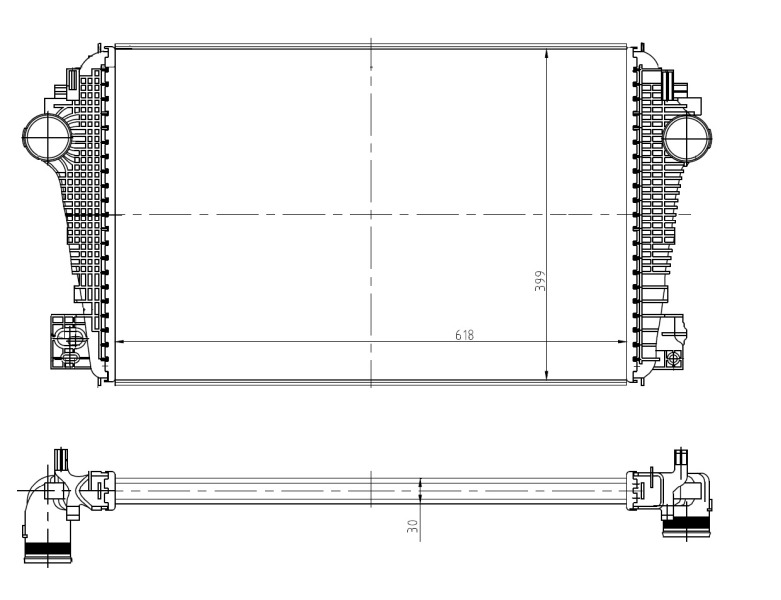 Интеркулер 309038 NRF
