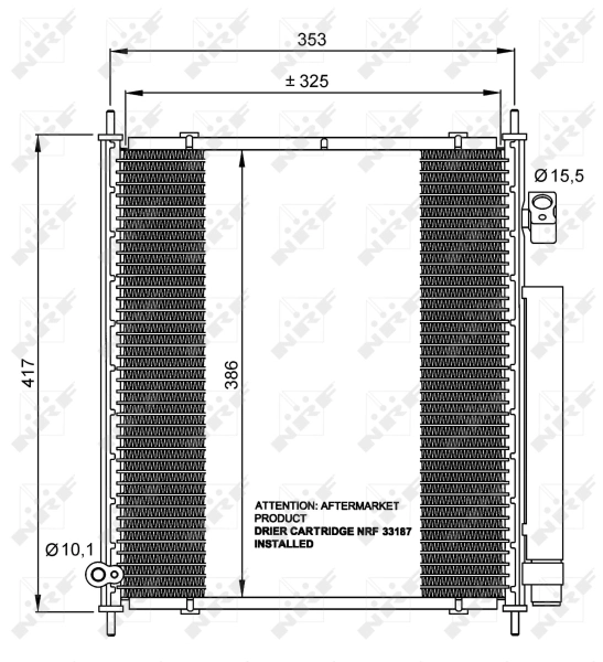 Конденсатор кондиционера AVA HD5197DAVA цена, от 81.31 USD