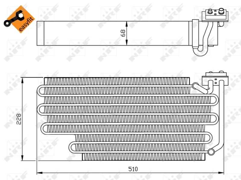 Испаритель кондиционера 36108 NRF