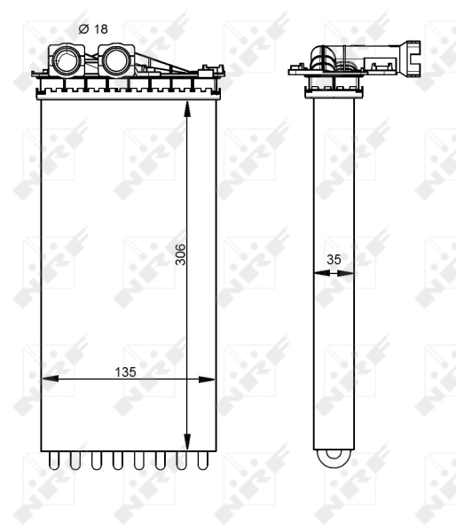 Радиатор отопителя Magneti Marelli BR435