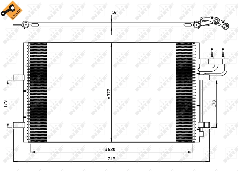 Купить 35551 NRF Радиатор системы охлаждения кондиционера