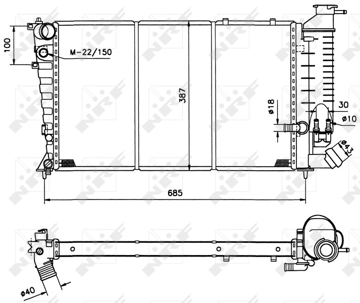 Радиатор 570708A4 Polcar