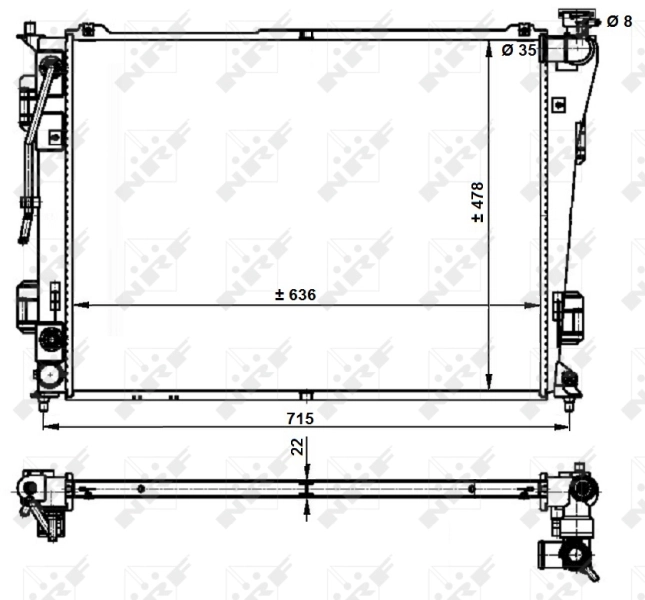 Радиатор 4028082K Polcar