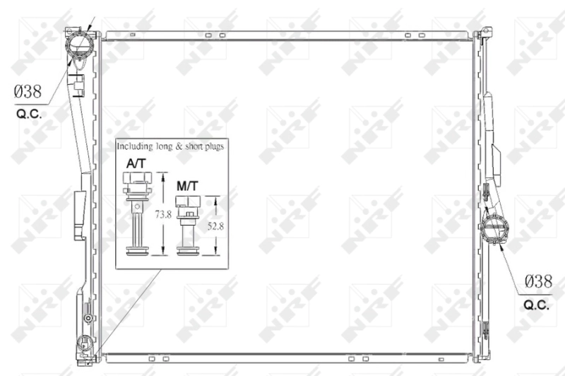 Радиатор охлаждения NRF 53956