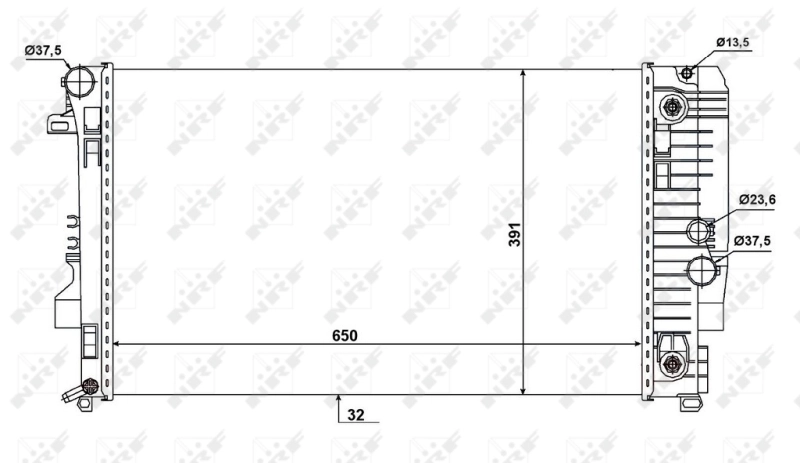 Купить 58440 NRF Радиатор водяной