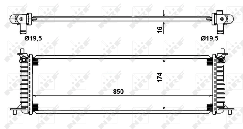 Радиатор 58790 NRF