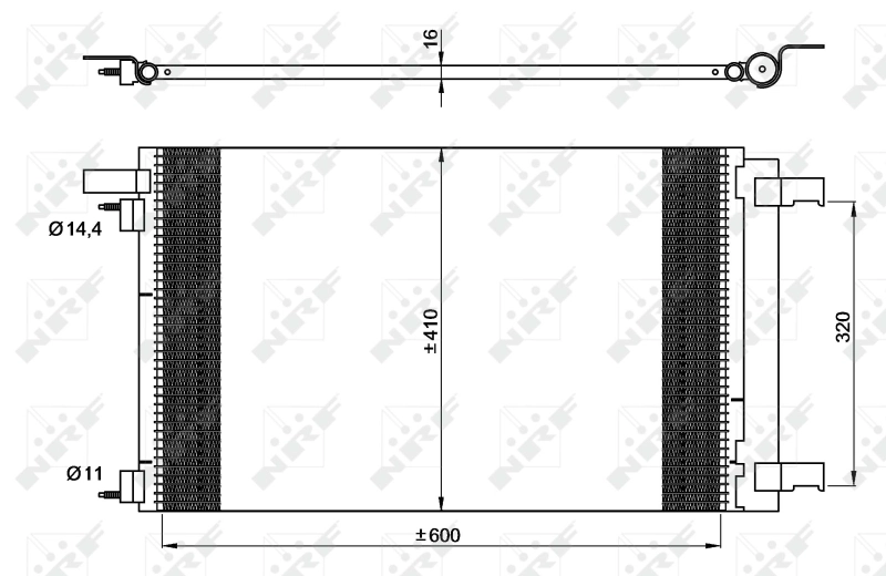 Купить Радиатор кондиционера Пежо 308 I 4A, 4C
