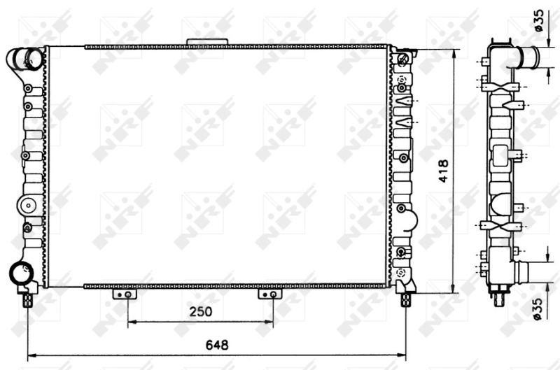 Радиатор 58216 NRF
