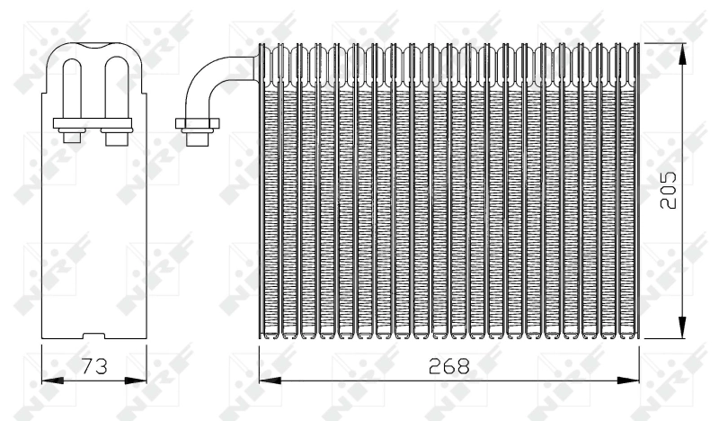 Vaporizador de aparelho de ar condicionado Alfa Romeo 147 937