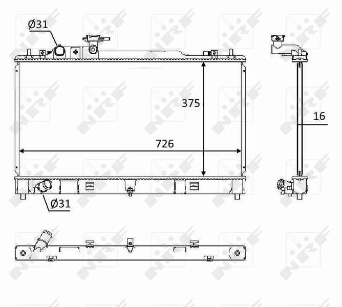 Радиатор охлаждения двигателя Polcar 4560087 цена, от 77.71 USD