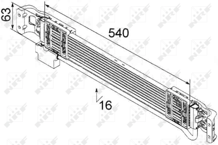 Радиатор АКПП Polcar 9555L83X