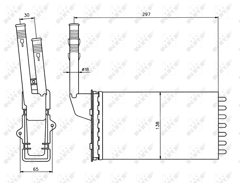 Радиатор отопителя Polcar 2304N83