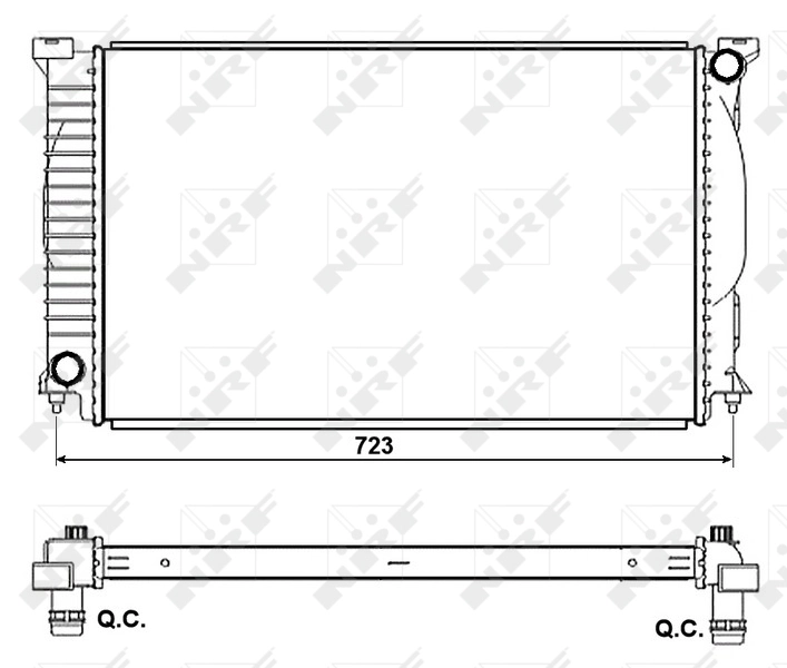 Радиатор 53093 NRF