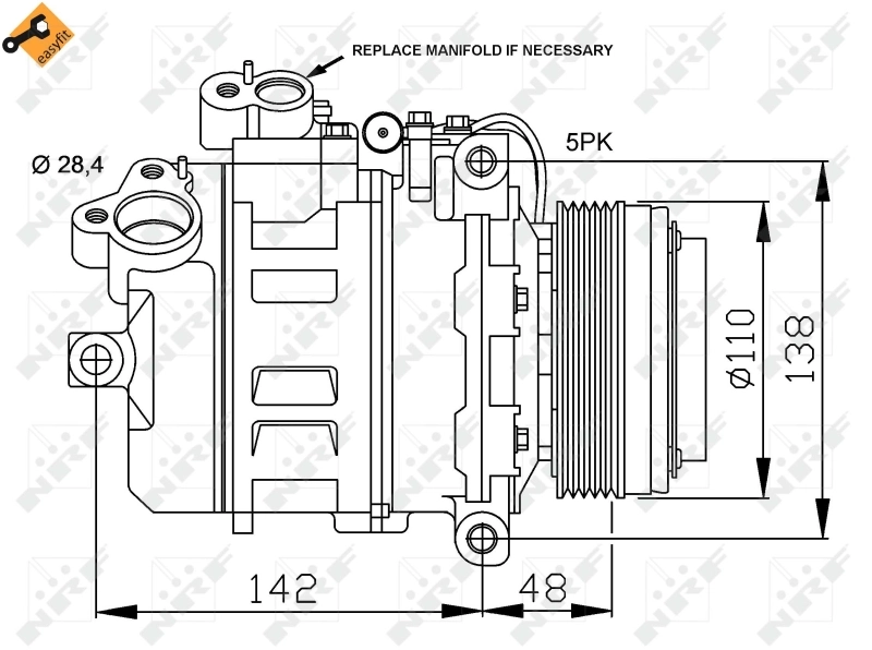 Compressor de aparelho de ar condicionado BMW X5 E53