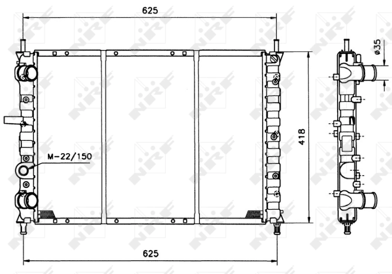 Радиатор охлаждения двигателя Magneti Marelli BM165 цена, от 109.00 USD