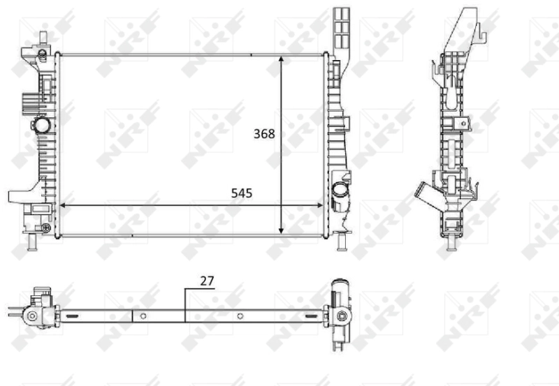 Купить 58650 NRF Радиатор водяной