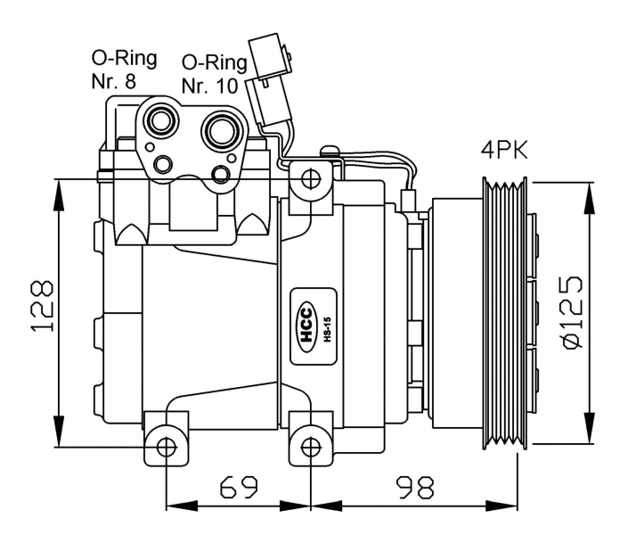 Компрессор системы кондиционирования MSG F500VVVAA02 цена, от 134.42 USD
