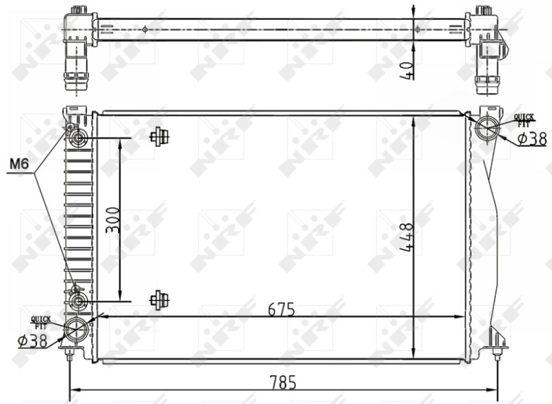 53105 NRF Радиатор основной