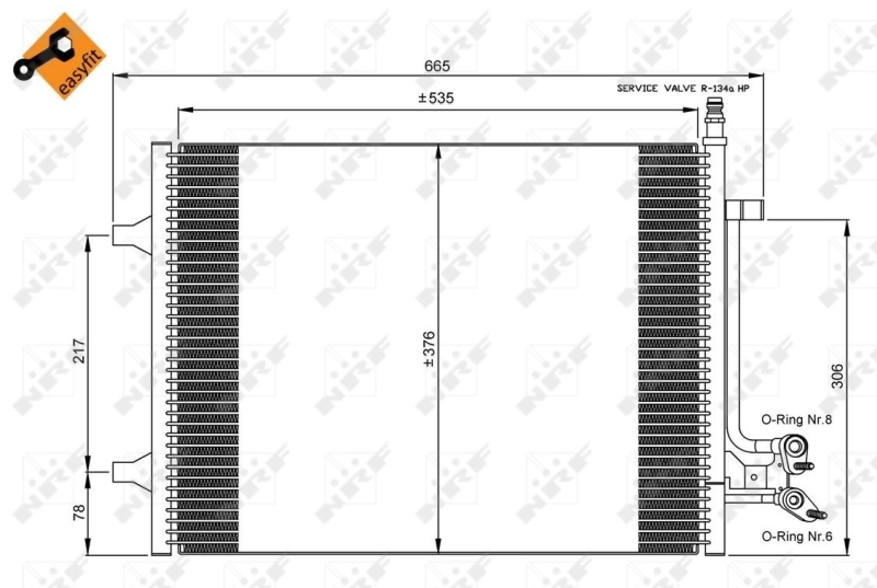 Купить 42260078 AND Радиатор системы охлаждения кондиционера