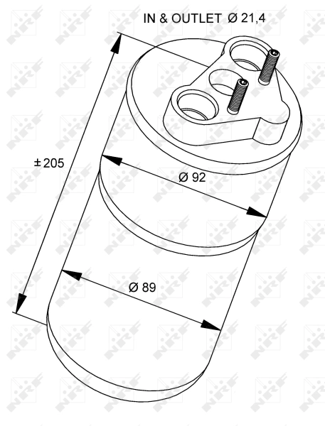 Ресивер кондиционера NRF 33317