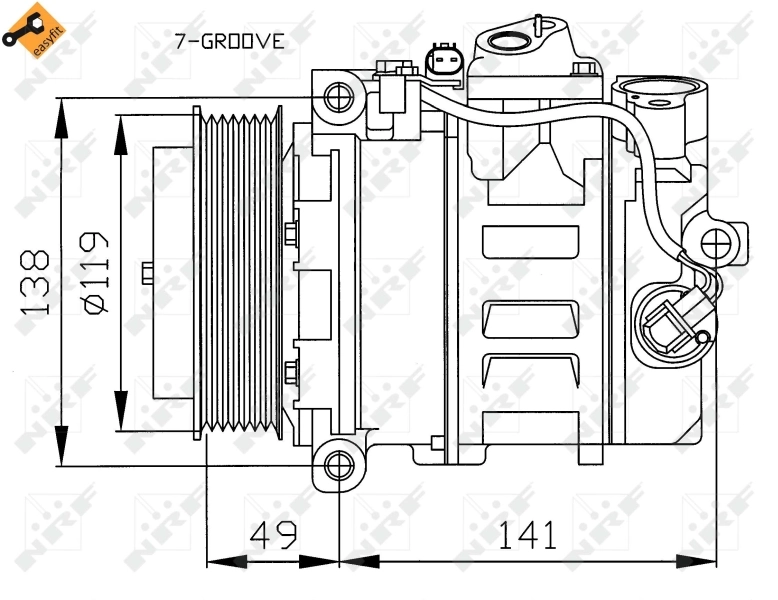  Компрессор кондиционера Mercedes C 