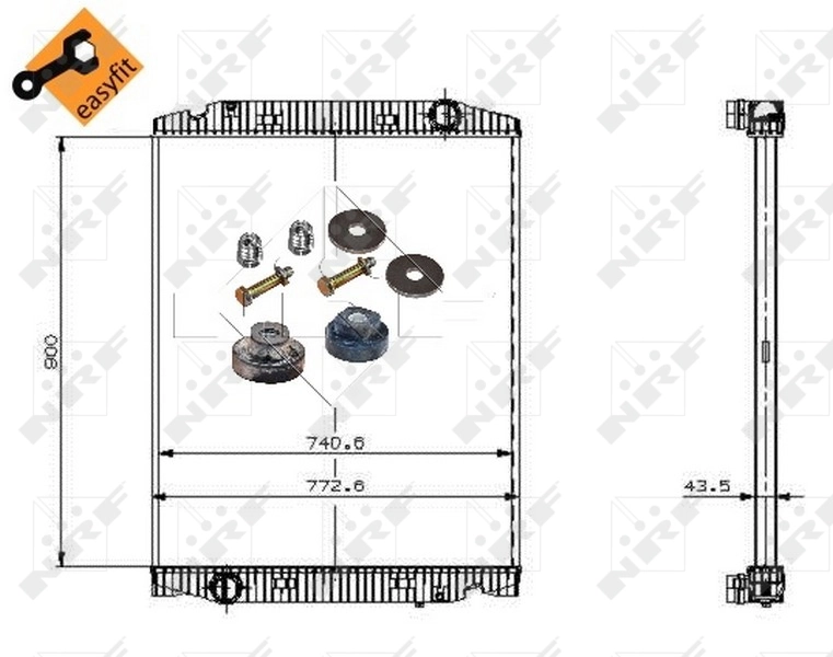 Радиатор охлаждения NRF 509568