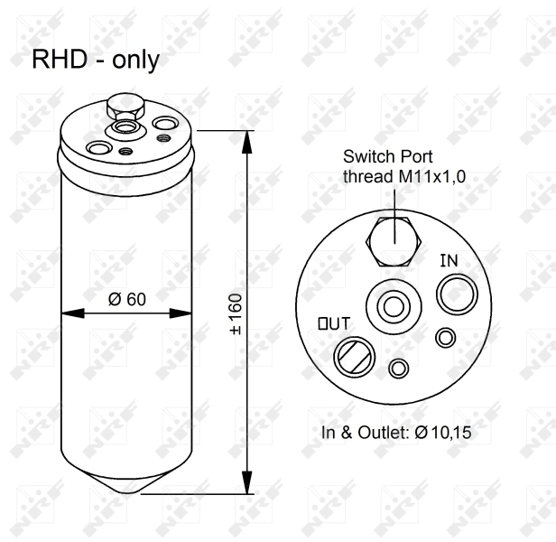 Ресивер кондиционера NRF 33320