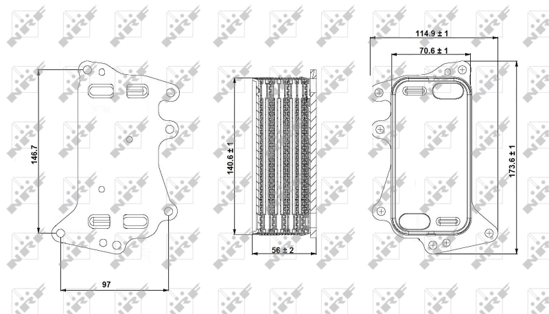 Радиатор АКПП NRF 31283