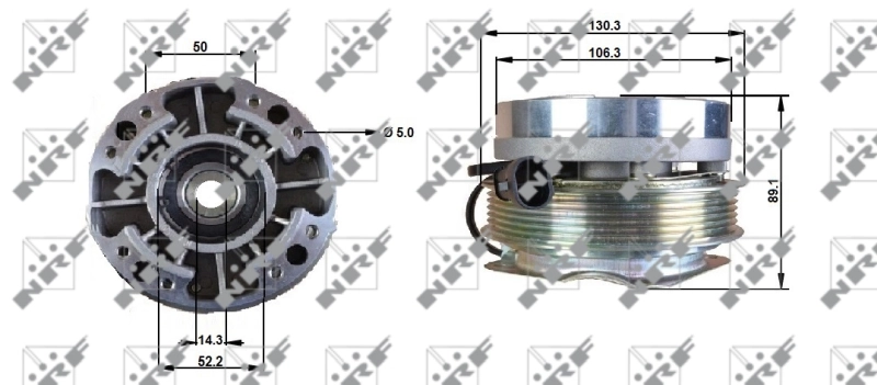 Вискомуфта вентилятора 5001847924 Renault (RVI)