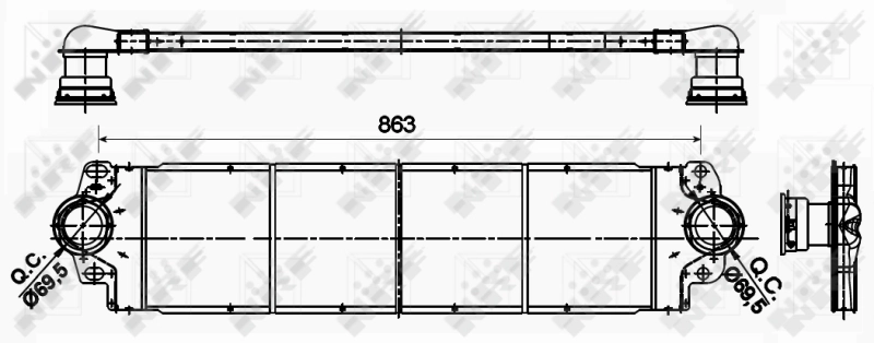 Интеркулер 30354 NRF