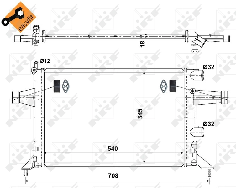 Радиатор 9202491 Opel