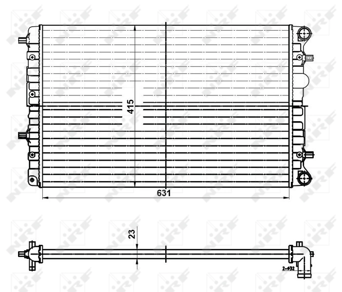 Радиатор 50141 NRF
