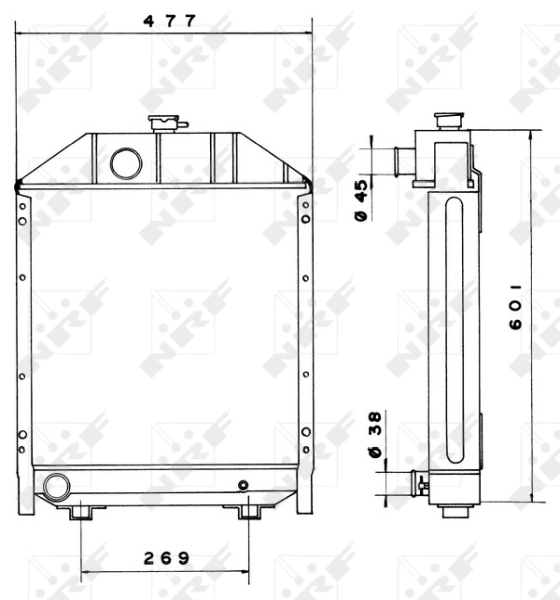 Купить 1824627M91 Massey Ferguson Радиатор водяной