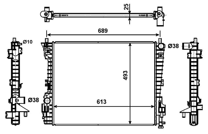 Радиатор 53020 NRF