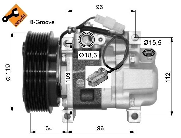 SKK065 Polcar Компрессор хладагента