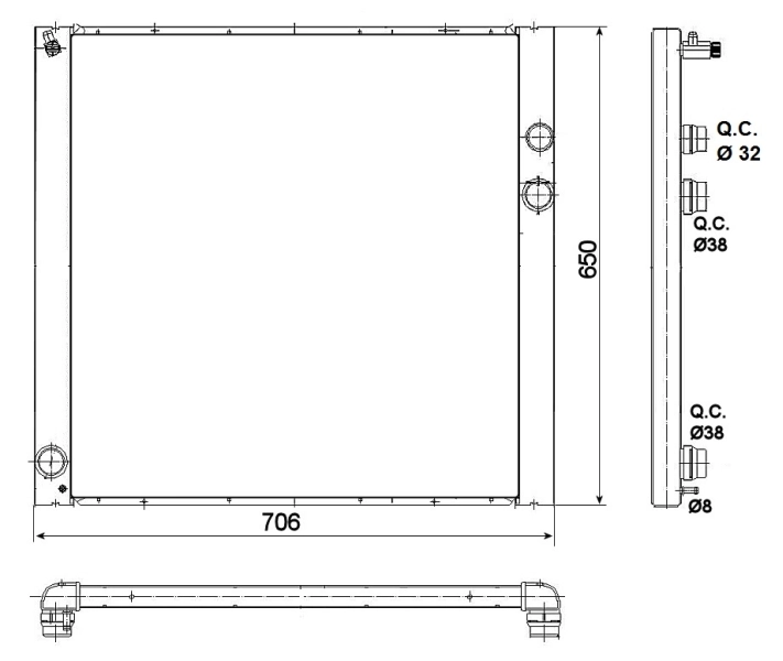 Купить 53100 NRF Радиатор водяной
