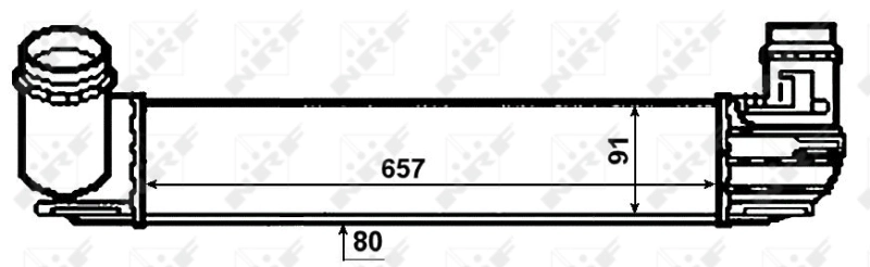 Radiador de intercooler Renault Megane 3 KZ0, KZ1