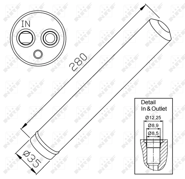 Ресивер кондиционера NRF 33302